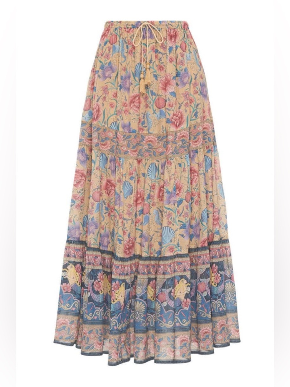 Spell & The Gypsy Collective Seashell Maxi Skirt Opal.